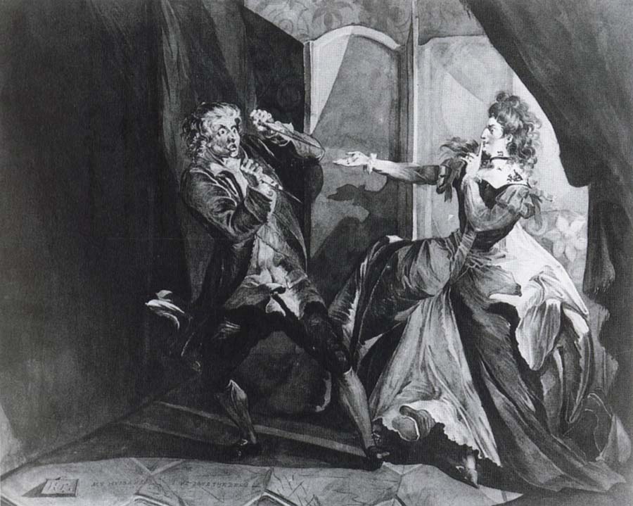 David Garrick and Hannah Pritchard as Macbeth and Lady Macbeth after the Murder of Duncan